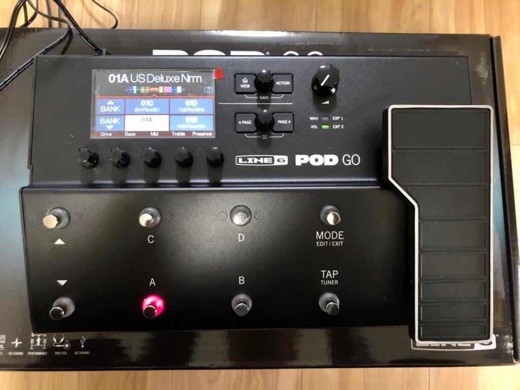 ライブ使用に特化されたマルチエフェクター！Line6 POD Goレビュー